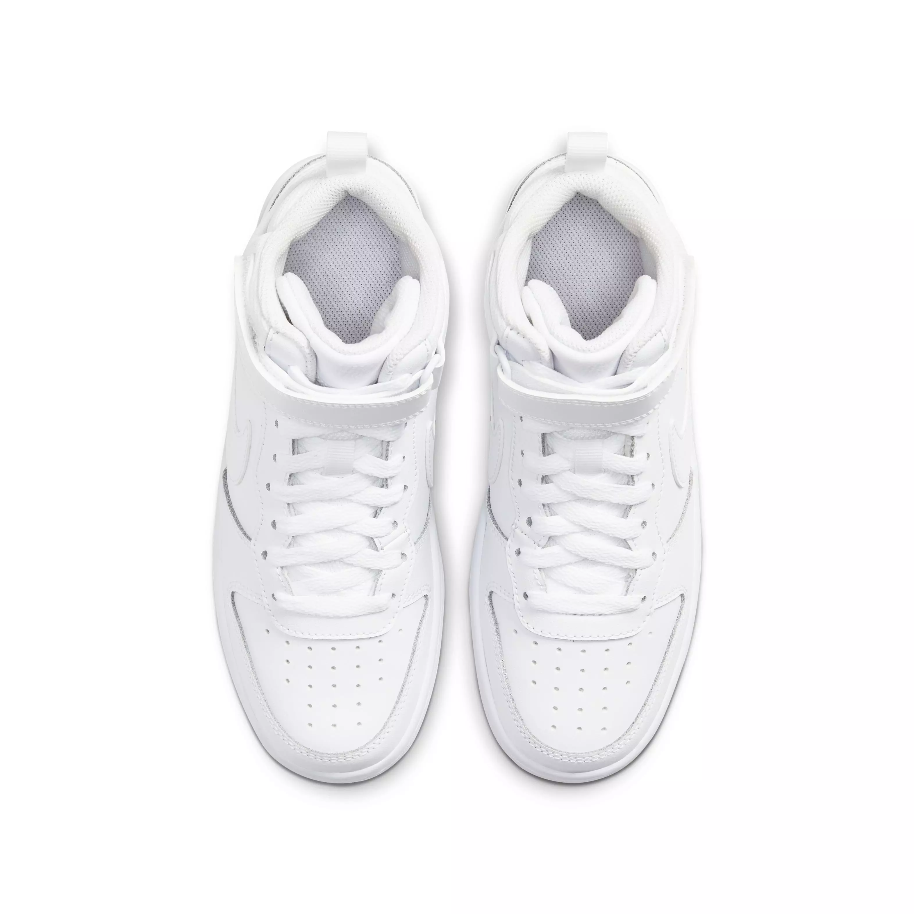 Nike Court Borough Mid 2 "White" Grade School Boys' Shoe - WHITE