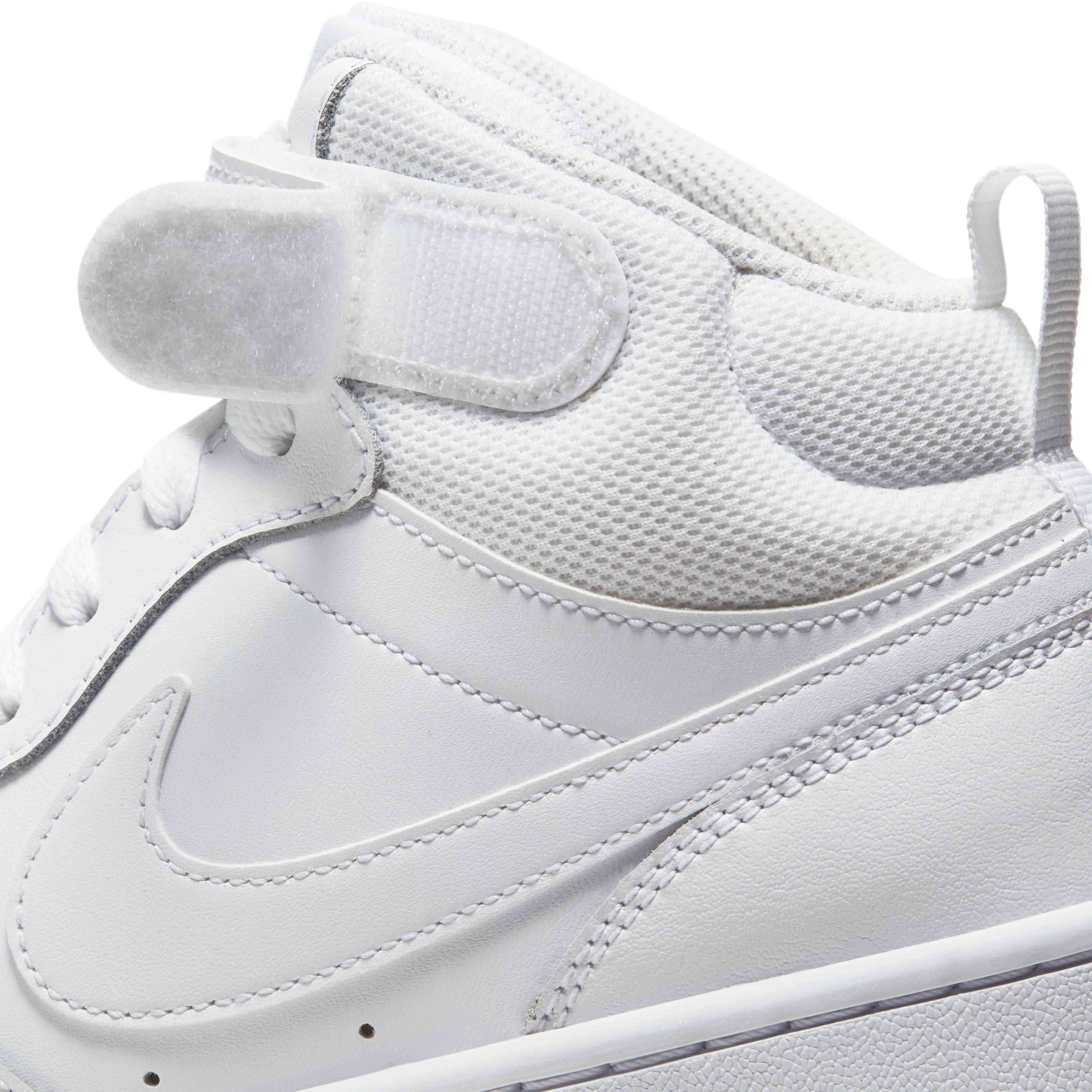 Nike Court Borough Mid 2 Grade School Boys' "White" Shoe