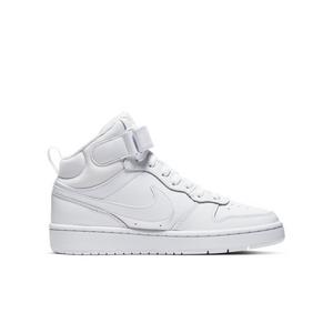 Nike Court Borough Mid 2 "White" Grade School Boys' Shoe