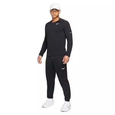 Nike Men's Dri-FIT Element Running Crew-Black - BLACK