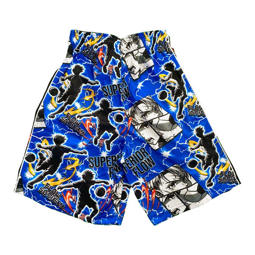 Flow Society Big Boys' Anime Superior Soccer Shorts - Blue - BLUE Thumbnail View 2