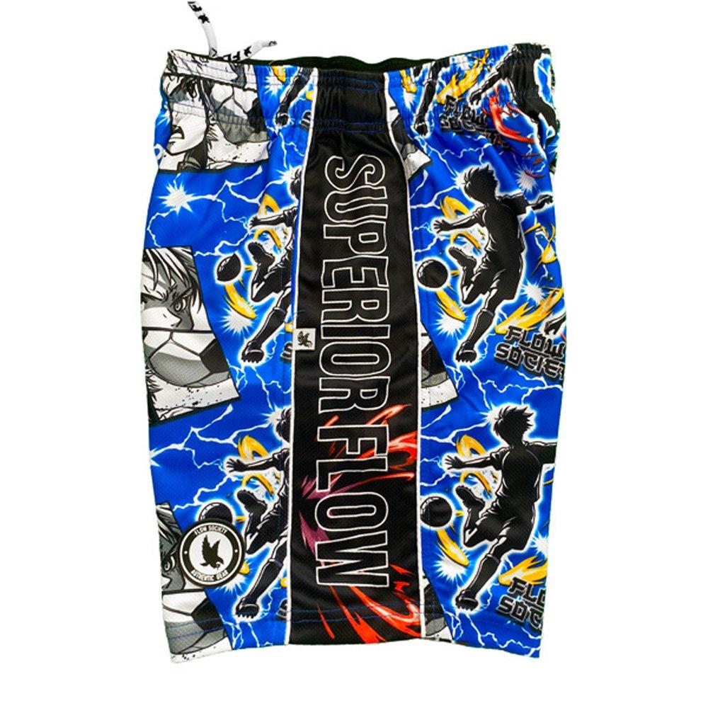 Flow Society Big Boys' Anime Superior Soccer Shorts - Blue - BLUE Thumbnail View 3