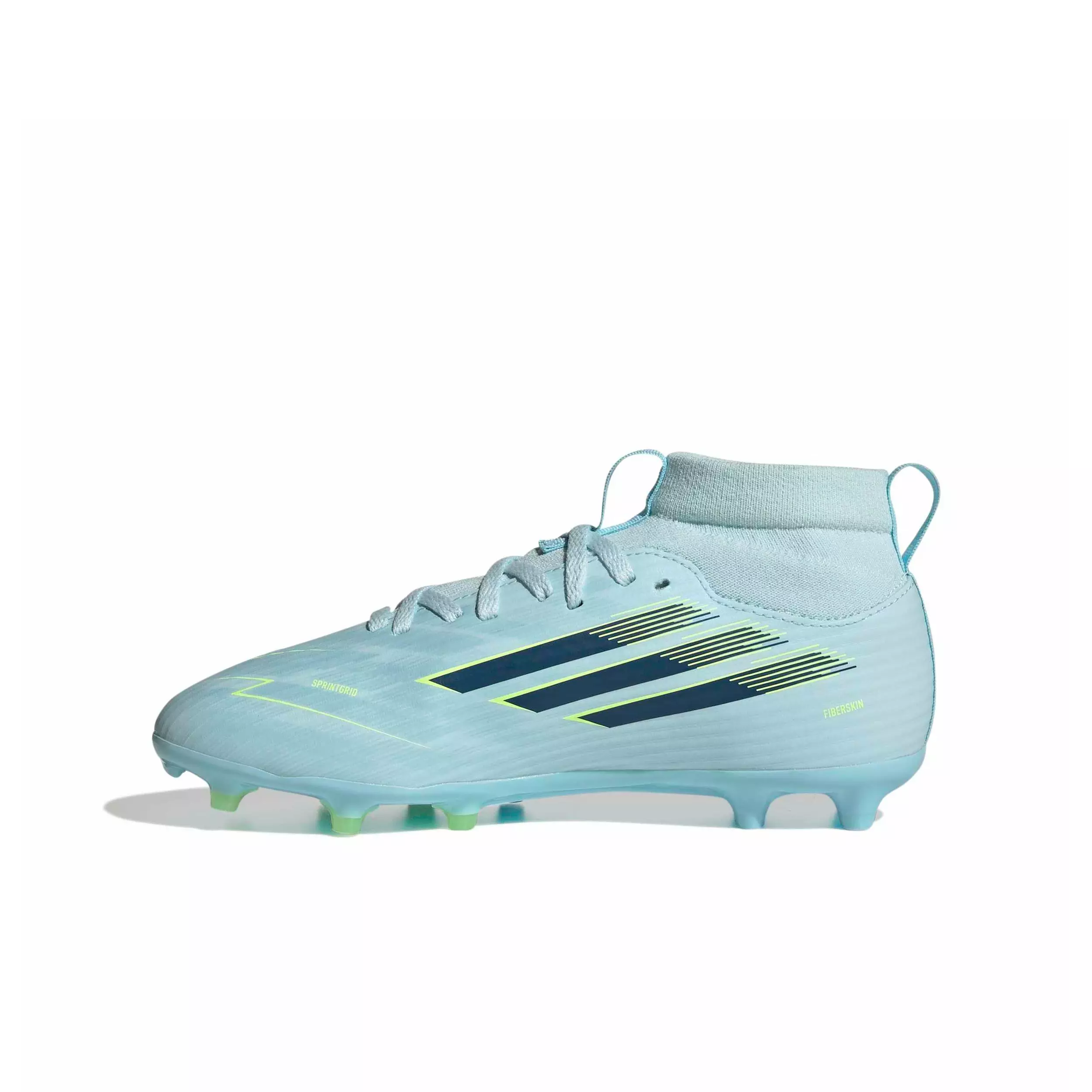 adidas F50 Sparkfusion League MC FG "Blue/Dusky Petrol/Hi-Res Yellow" Preschool Kids' Soccer Cleat - BLUE/DUSKY/YELLOW