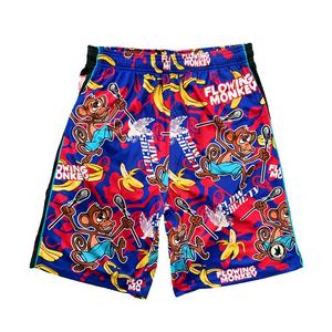 Flow Society Big Boys' Flowing Monkey Attack Shorts -Blue/Red