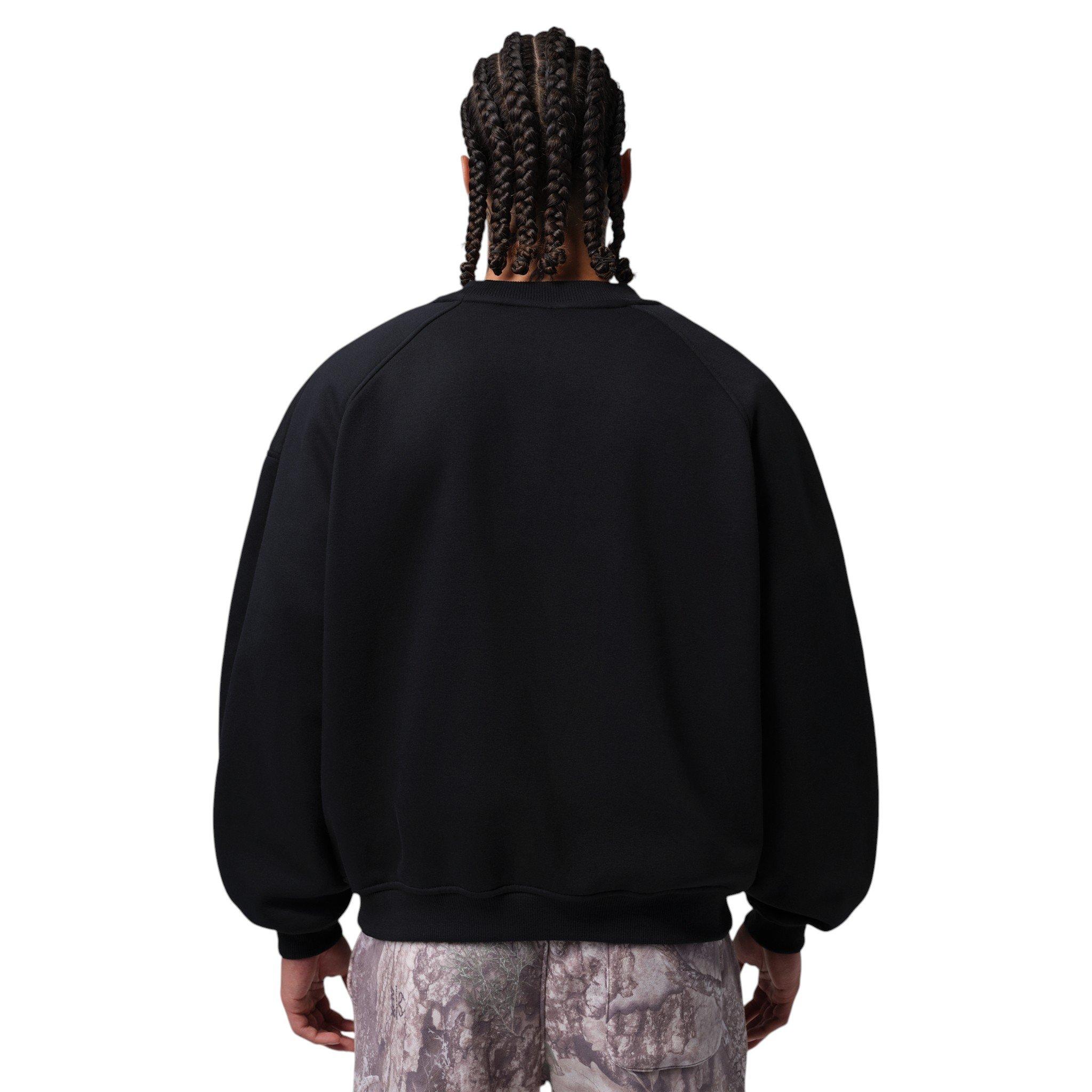 Jordan Men's Brooklyn Realtree Crew-Neck Sweatshirt - Black/Bright Citron - BLACK