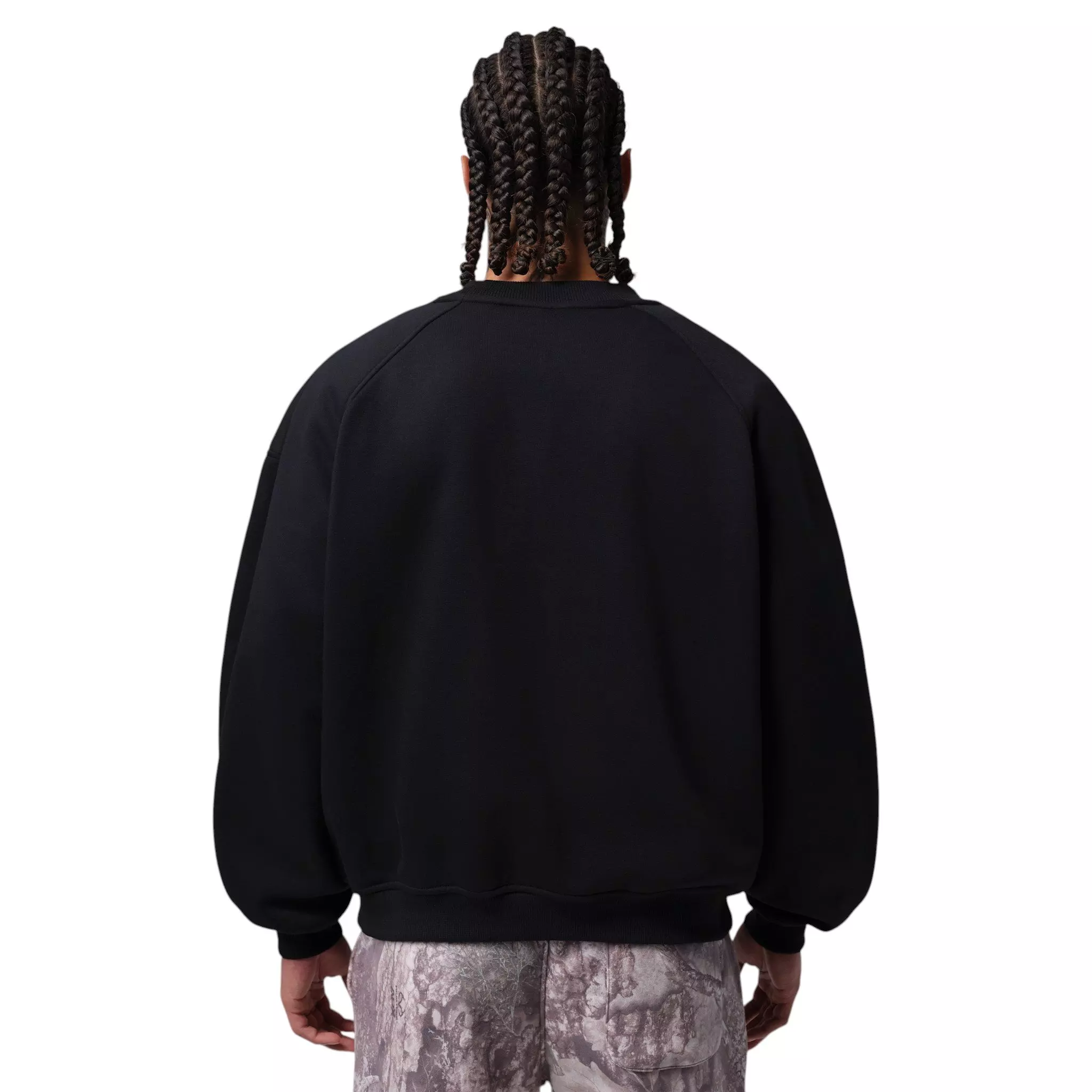 Jordan Men's Brooklyn Realtree Crew-Neck Sweatshirt - Black/Bright Citron - BLACK