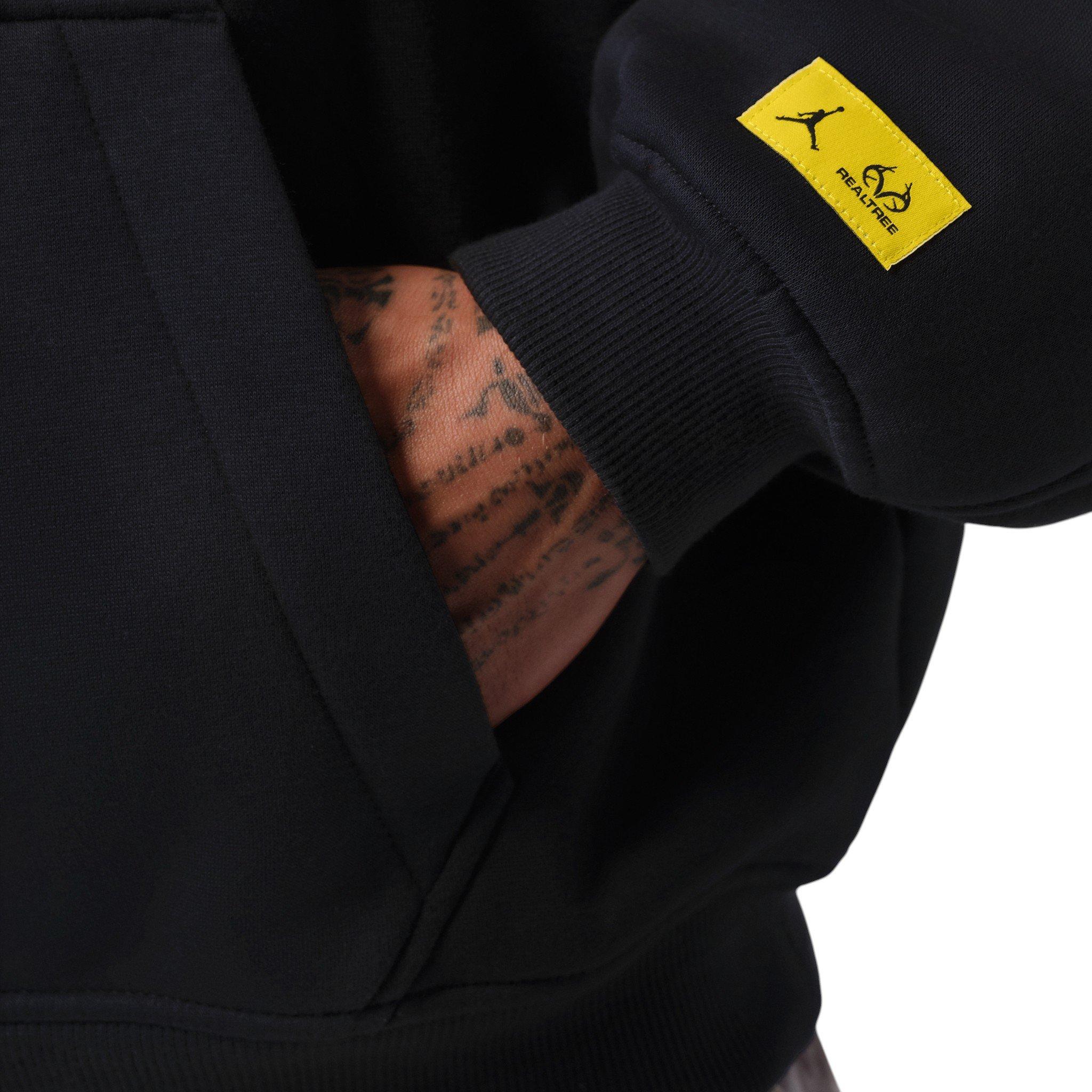 Jordan Men's Brooklyn Realtree Crew-Neck Sweatshirt - Black/Bright Citron - BLACK