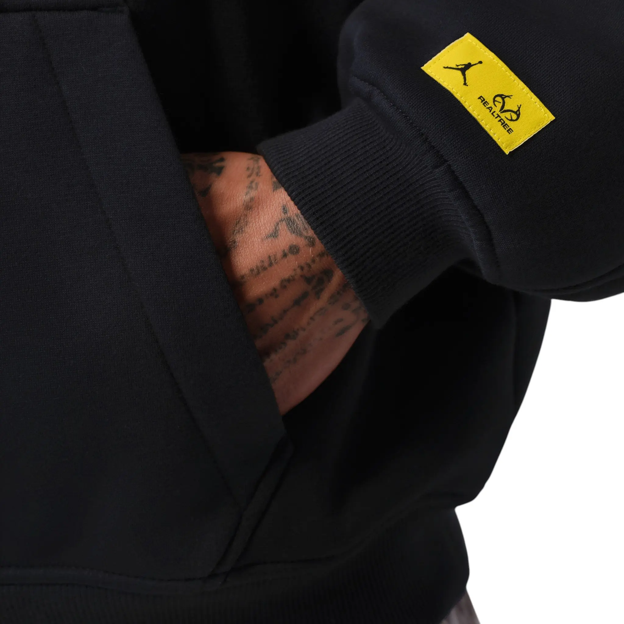 Jordan Men's Brooklyn Realtree Crew-Neck Sweatshirt - Black/Bright Citron - BLACK