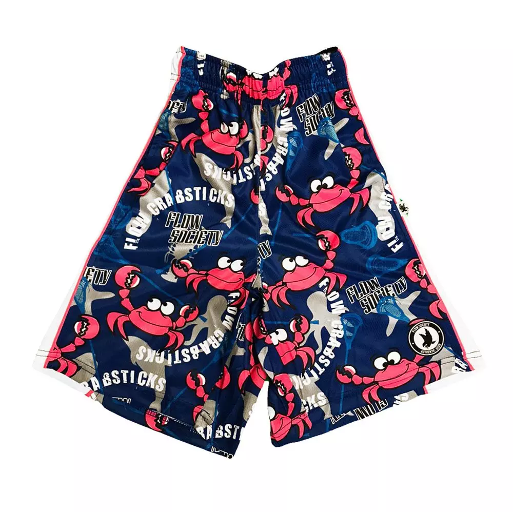 Flow Society Big Boys' Crabstick Attack Shorts - Blue - BLUE