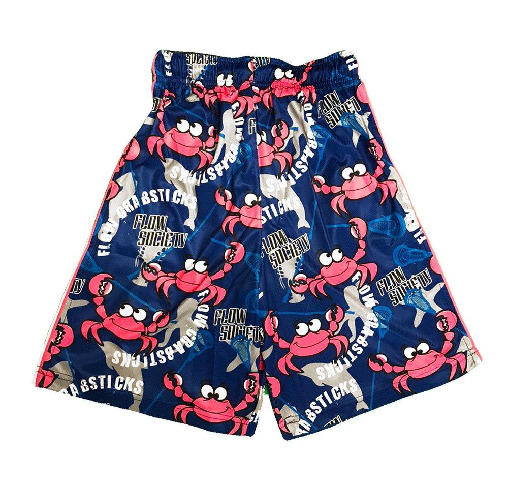 Flow Society Big Boys' Crabstick Attack Shorts - Blue - BLUE Thumbnail View 2