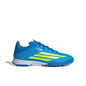 adidas F50 League Turf "Lucid Ray Blue/Yellow 2/Lucid Aquamarine" Preschool Kids' Soccer Shoe