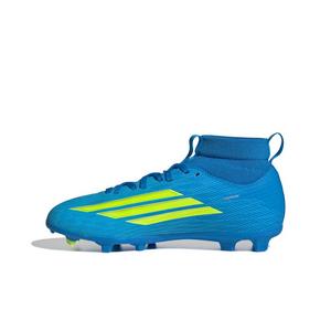 adidas F50 League Mid Cut FG "Lucid Ray Blue/Yellow 2/Lucid Aquamarine" Preschool Kids' Soccer Cleat