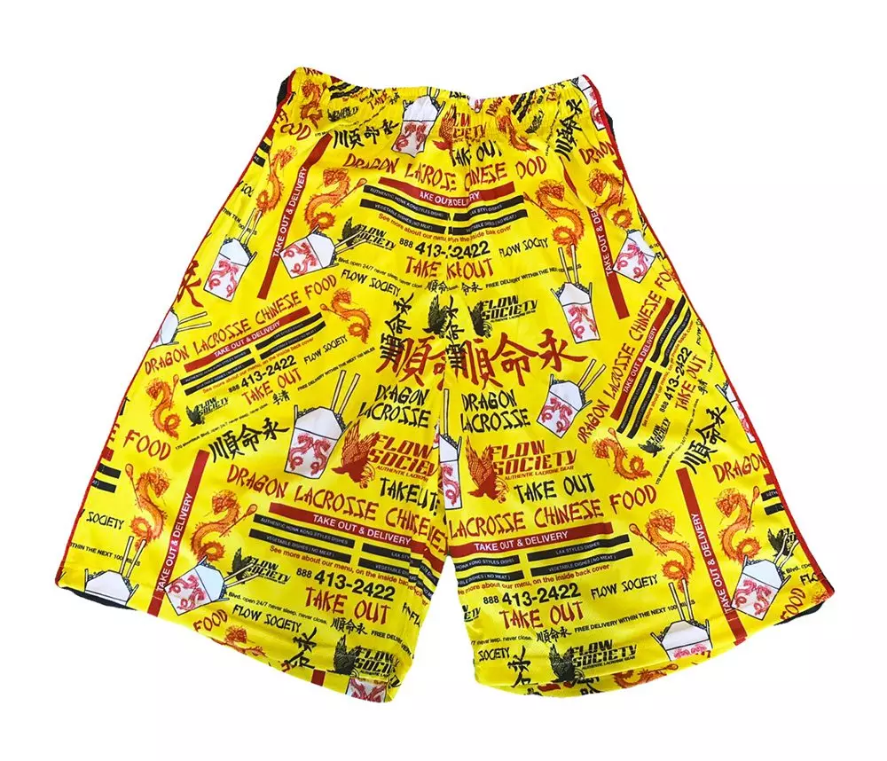 Flow Society Big Boys' Chinese Take Out Attack Shorts -Yellow - YELLOW