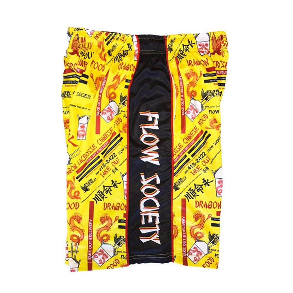 Flow Society Chinese Take Out Big Boys' Yellow Attack Shorts