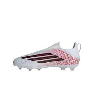 adidas F50 League Laceless FG "Ftwr White/Core Black/Lucid Red" Preschool Kids' Soccer Cleat