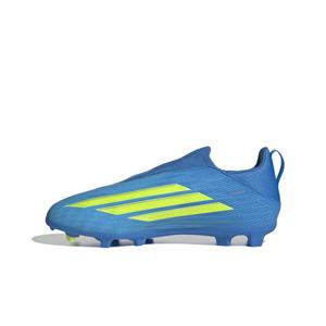 adidas F50 League Laceless FG "Lucid Ray Blue/Yellow 2/Aquamarine" Preschool Kids' Soccer Cleat