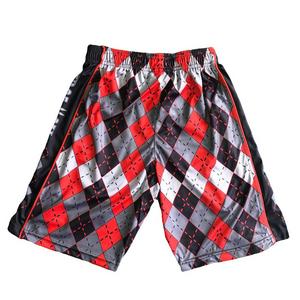 Flow Society Big Boys' Red/Grey Argyle Shorts