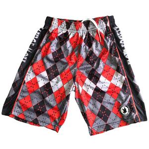 Flow Society Big Boys' Red/Grey Argyle Shorts