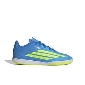 adidas F50 Club Indoor "Lucid Ray Blue/Solar Yellow 2/Lucid Aquamarine" Preschool Kids' Soccer Shoe