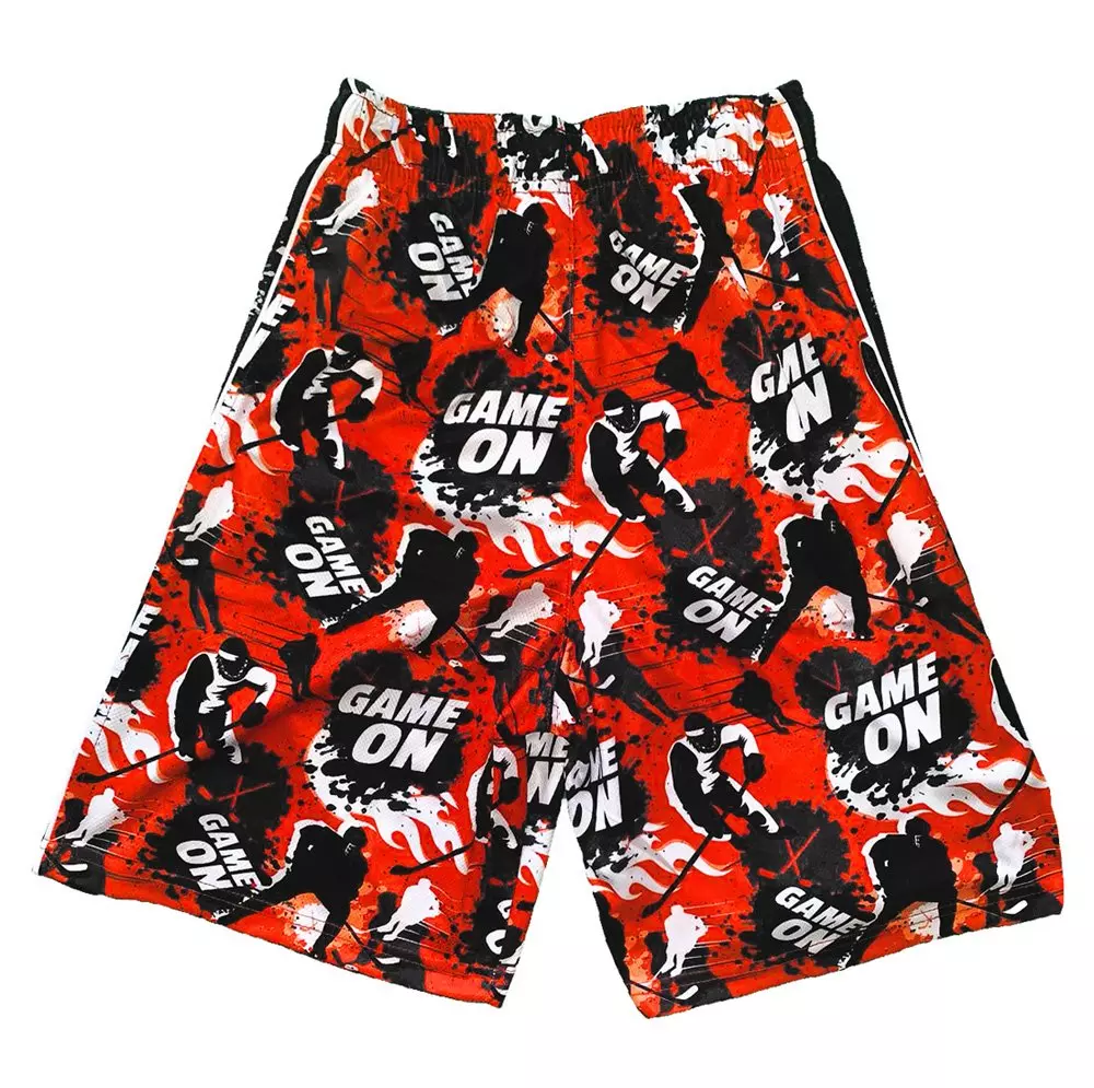 Flow Society Big Boys' Red Game On Flow Attack Shorts - RED