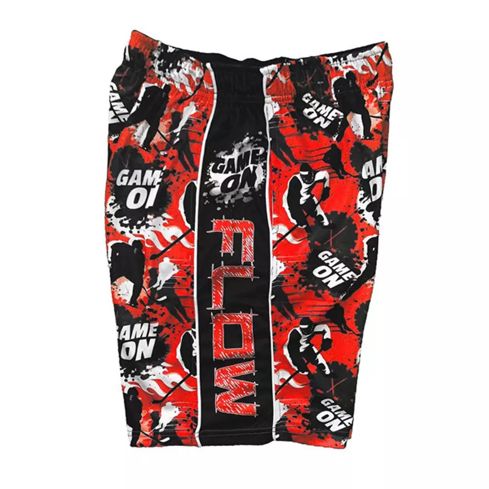 Flow Society Big Boys' Red Game On Flow Attack Shorts - RED
