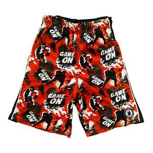 Flow Society Big Boys' Red Game On Flow Attack Shorts