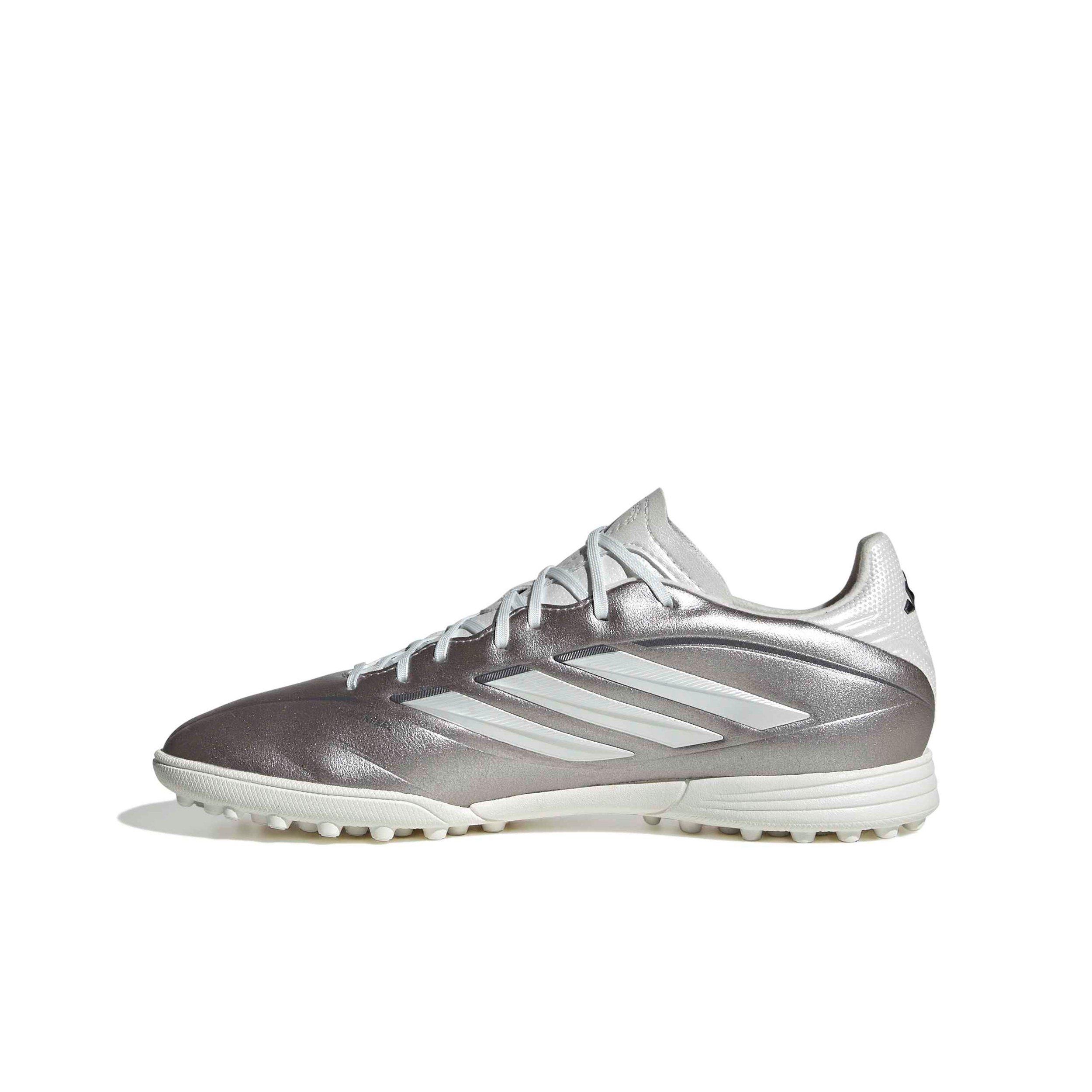 adidas Copa Pure IV League Turf "Taupe Metallic/Zero/Night Metallic" Preschool Kids' Soccer Shoe - TAUPE/ZERO/NIGHT Thumbnail View 2