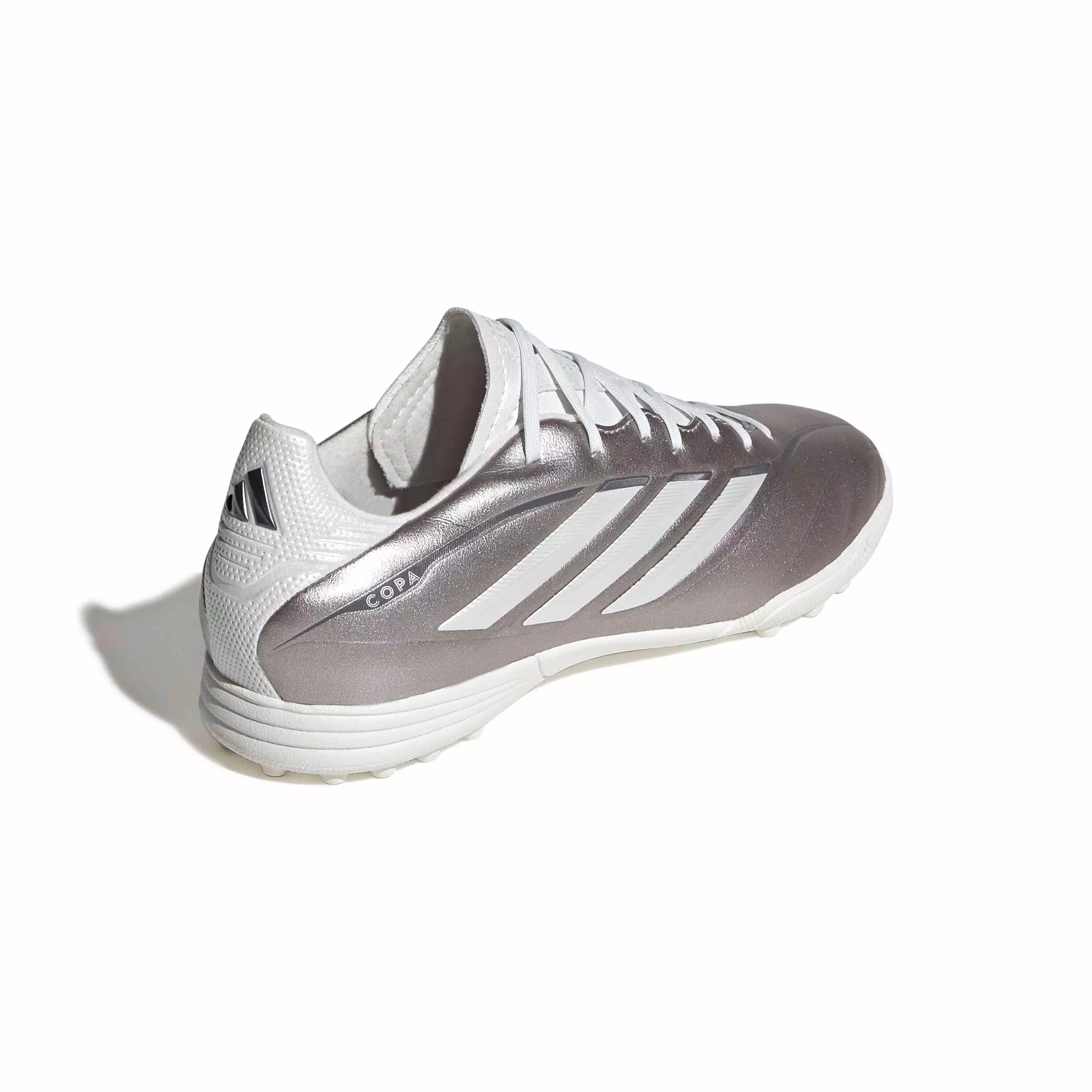 adidas Copa Pure IV League Turf "Taupe Metallic/Zero/Night Metallic" Preschool Kids' Soccer Shoe - TAUPE/ZERO/NIGHT