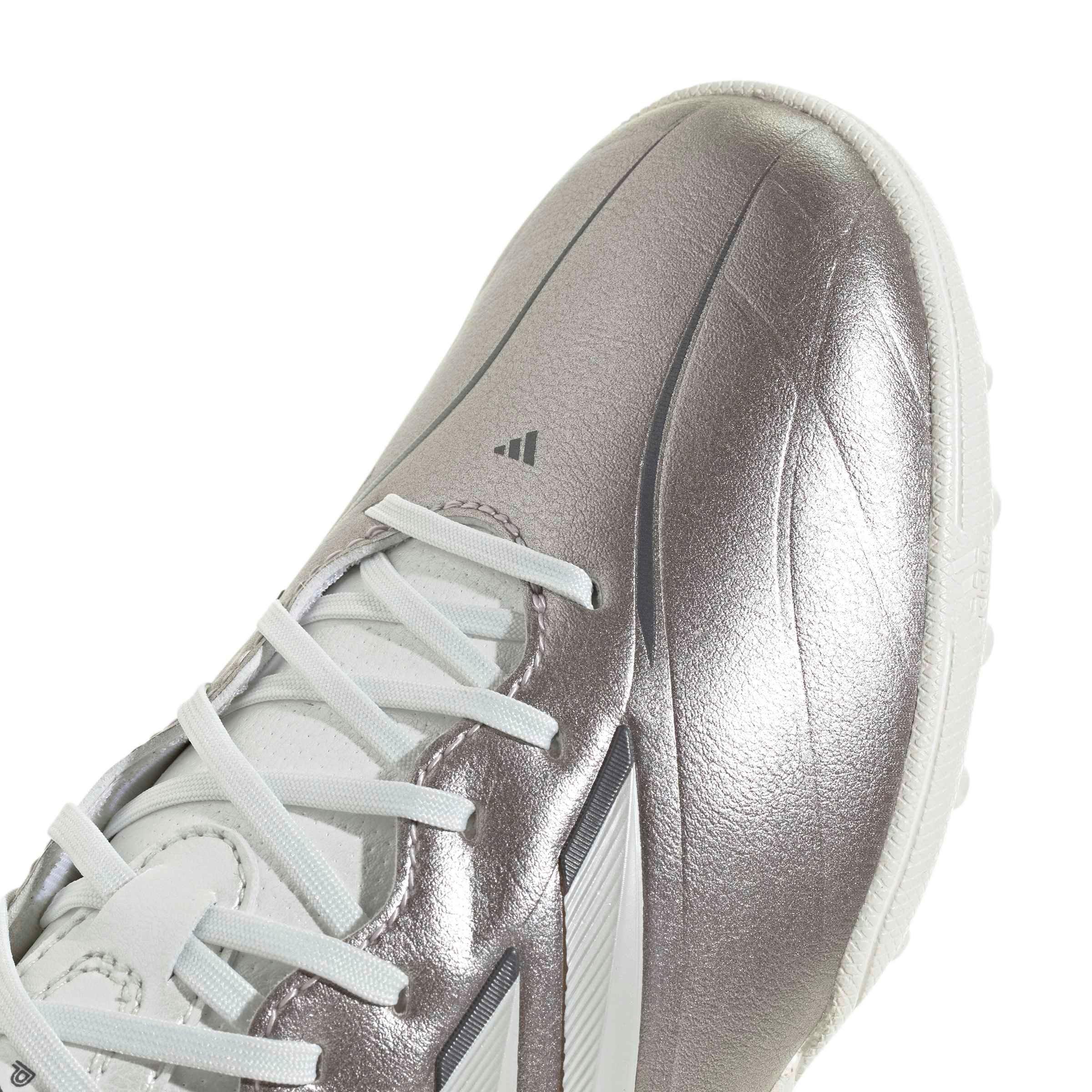 adidas Copa Pure IV League Turf "Taupe Metallic/Zero/Night Metallic" Preschool Kids' Soccer Shoe - TAUPE/ZERO/NIGHT Thumbnail View 7