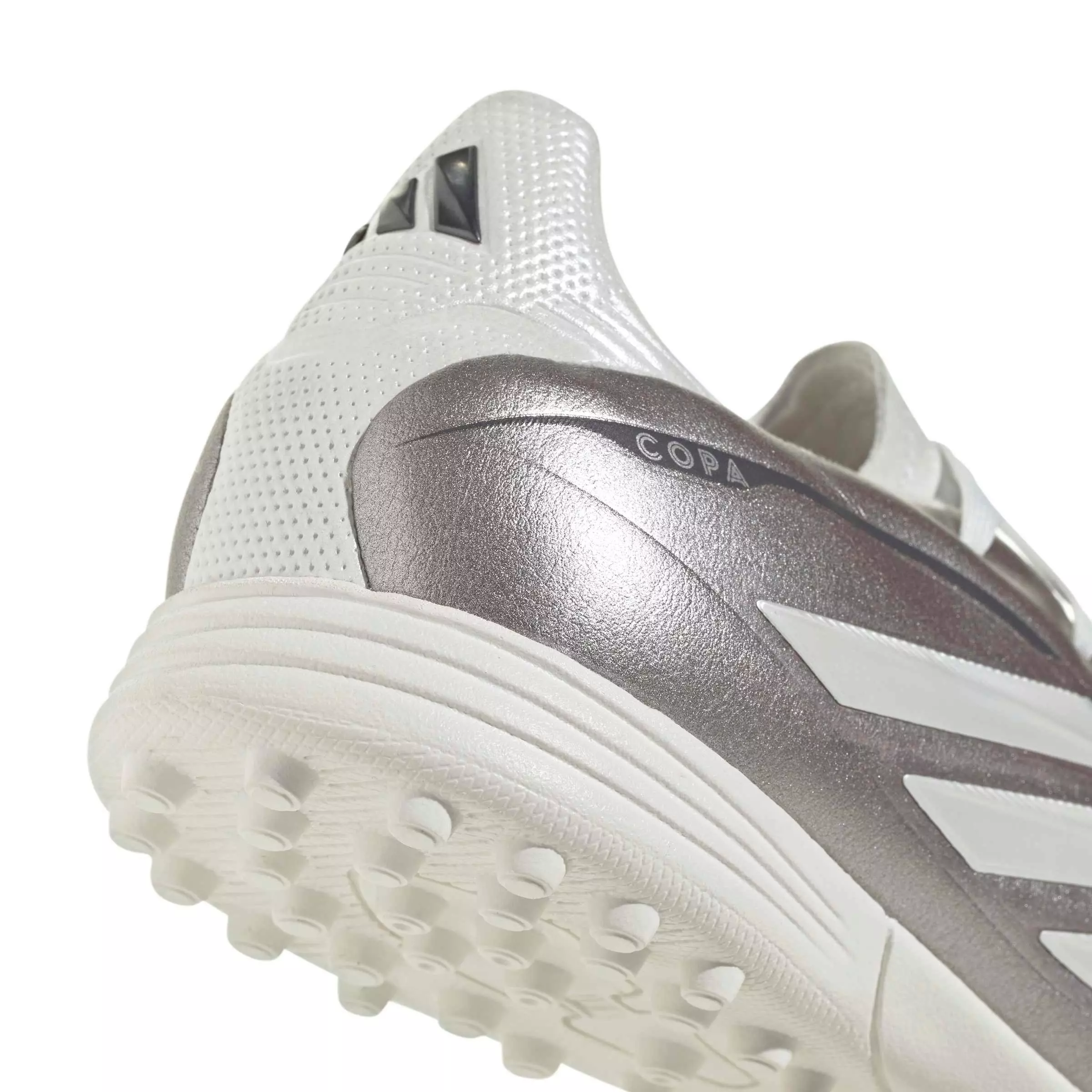 adidas Copa Pure IV League Turf "Taupe Metallic/Zero/Night Metallic" Preschool Kids' Soccer Shoe - TAUPE/ZERO/NIGHT