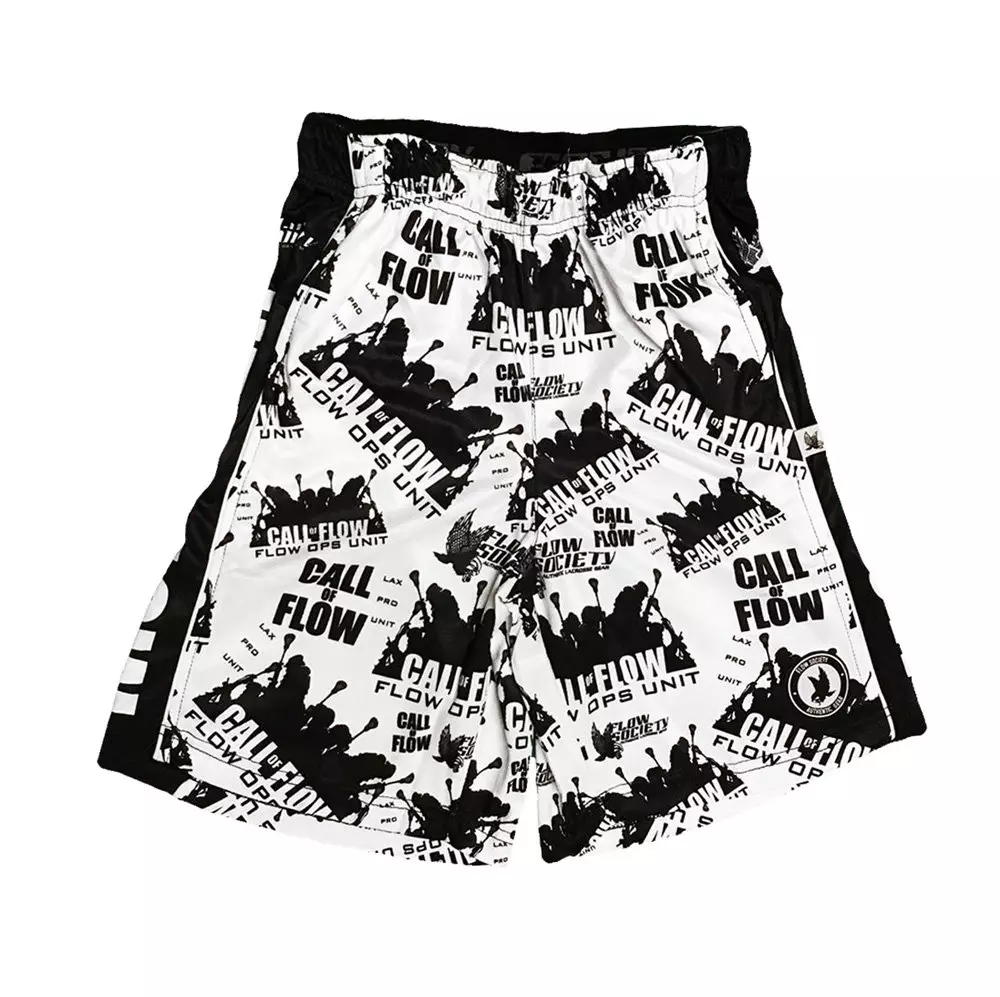 Flow Society Big Boys' Call of Flow Attack Shorts - White - WHITE