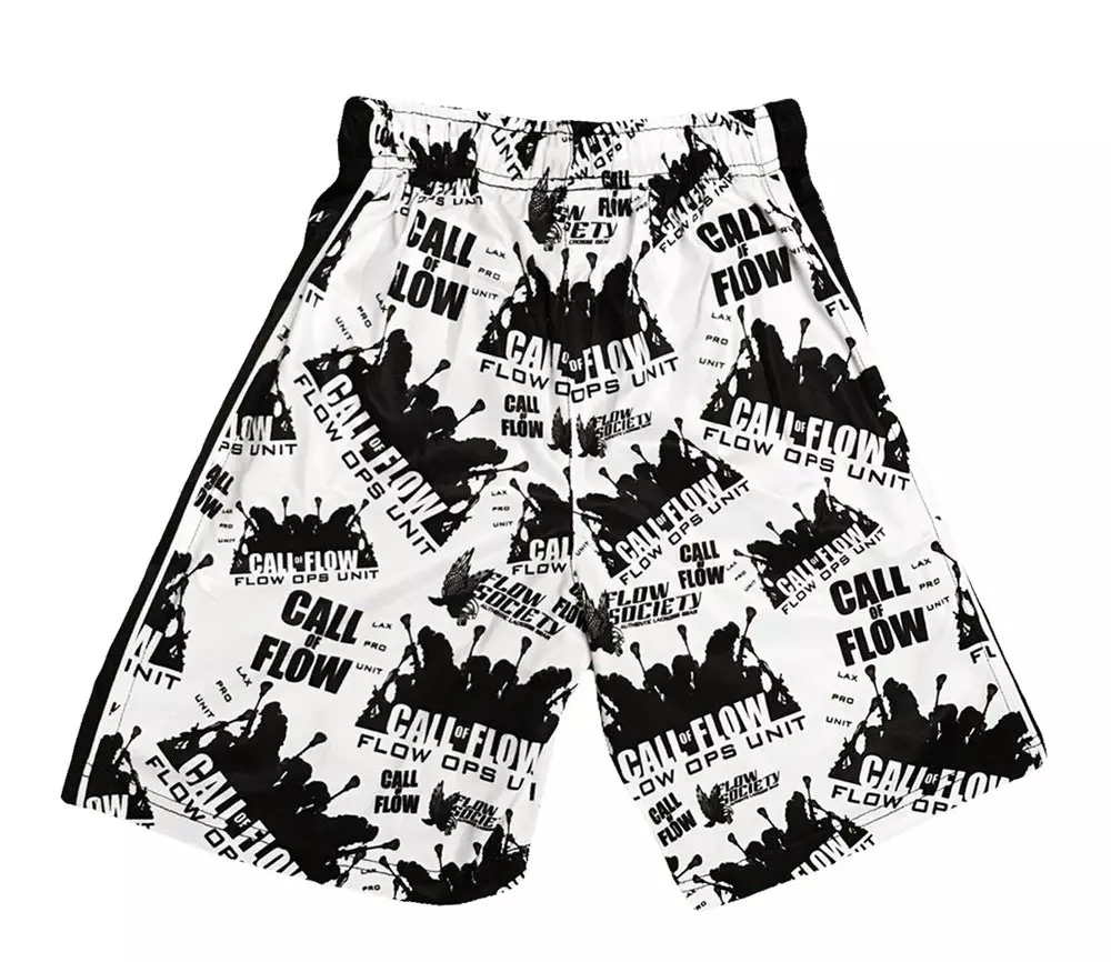 Flow Society Big Boys' Call of Flow Attack Shorts -White - WHITE