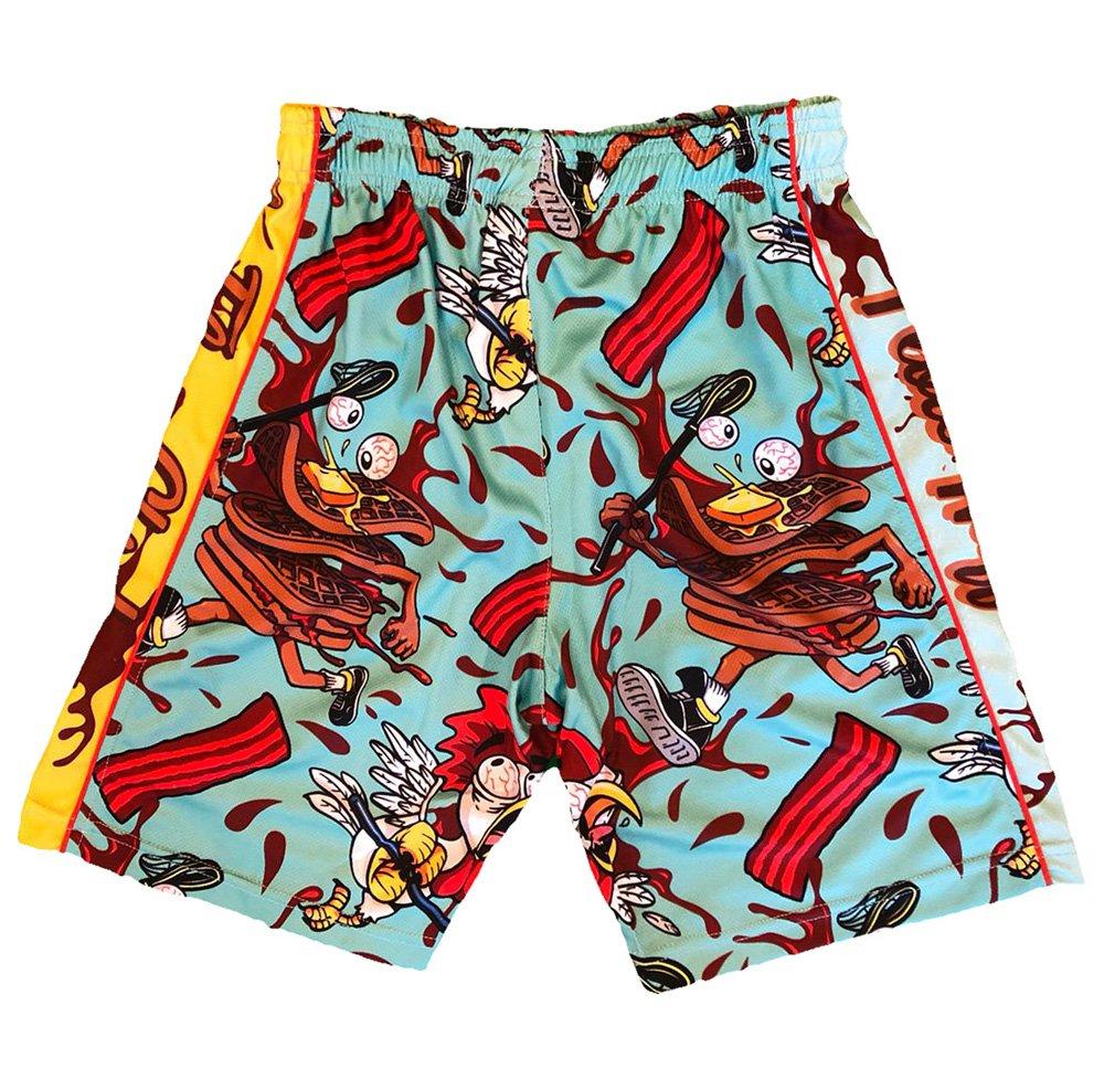 Flow Society Big Boys' Chicken-Waffles Attack Shorts - Blue - BLUE Thumbnail View 2