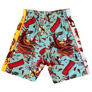 Flow Society Big Boys' Chicken-Waffles Attack Shorts -Blue