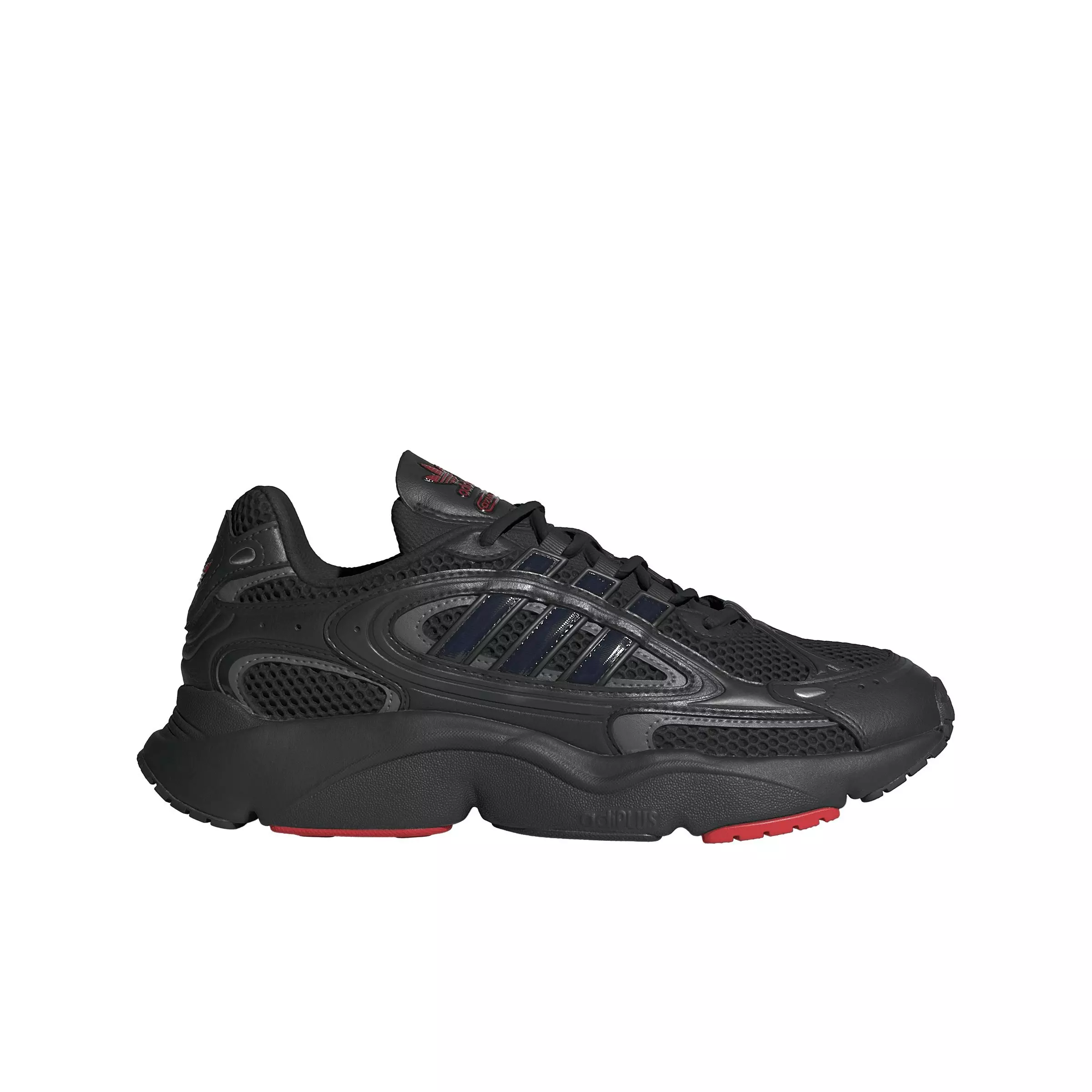 adidas Originals OZMILLEN "Core Black/Grey Four/Better Scarlet" Men's Shoe - BLACK/GREY/SCARLET