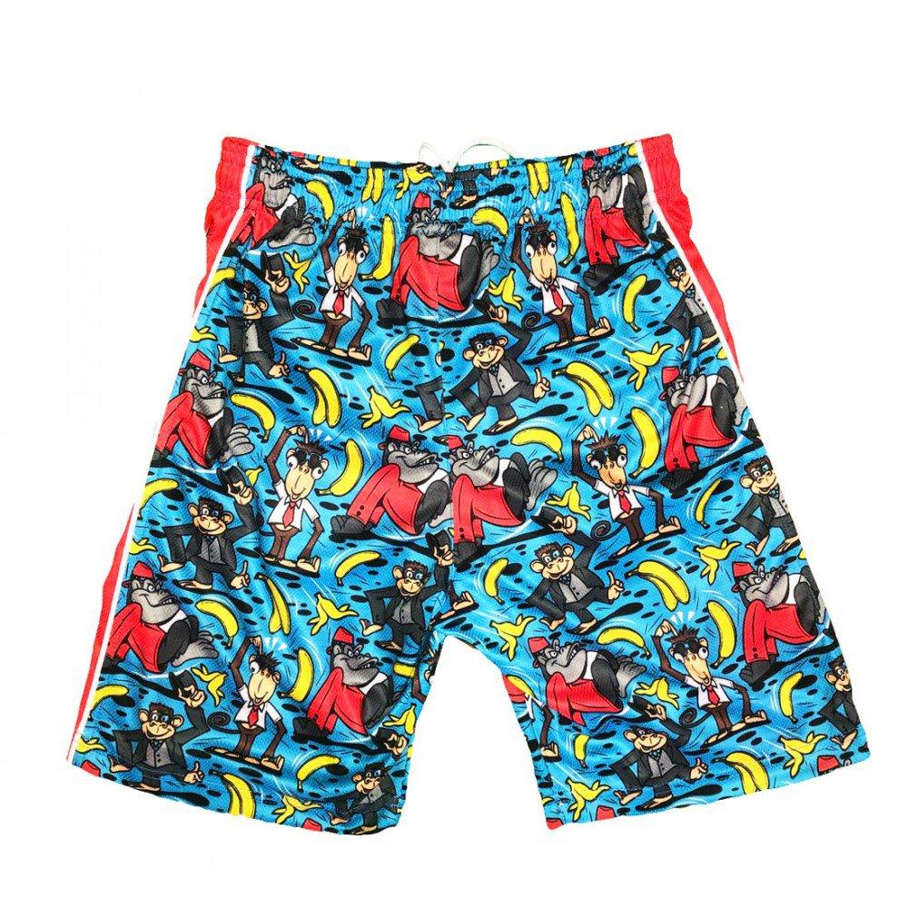 Flow Society Monkey Suit Attack Big Boys' Blue Attack Shorts