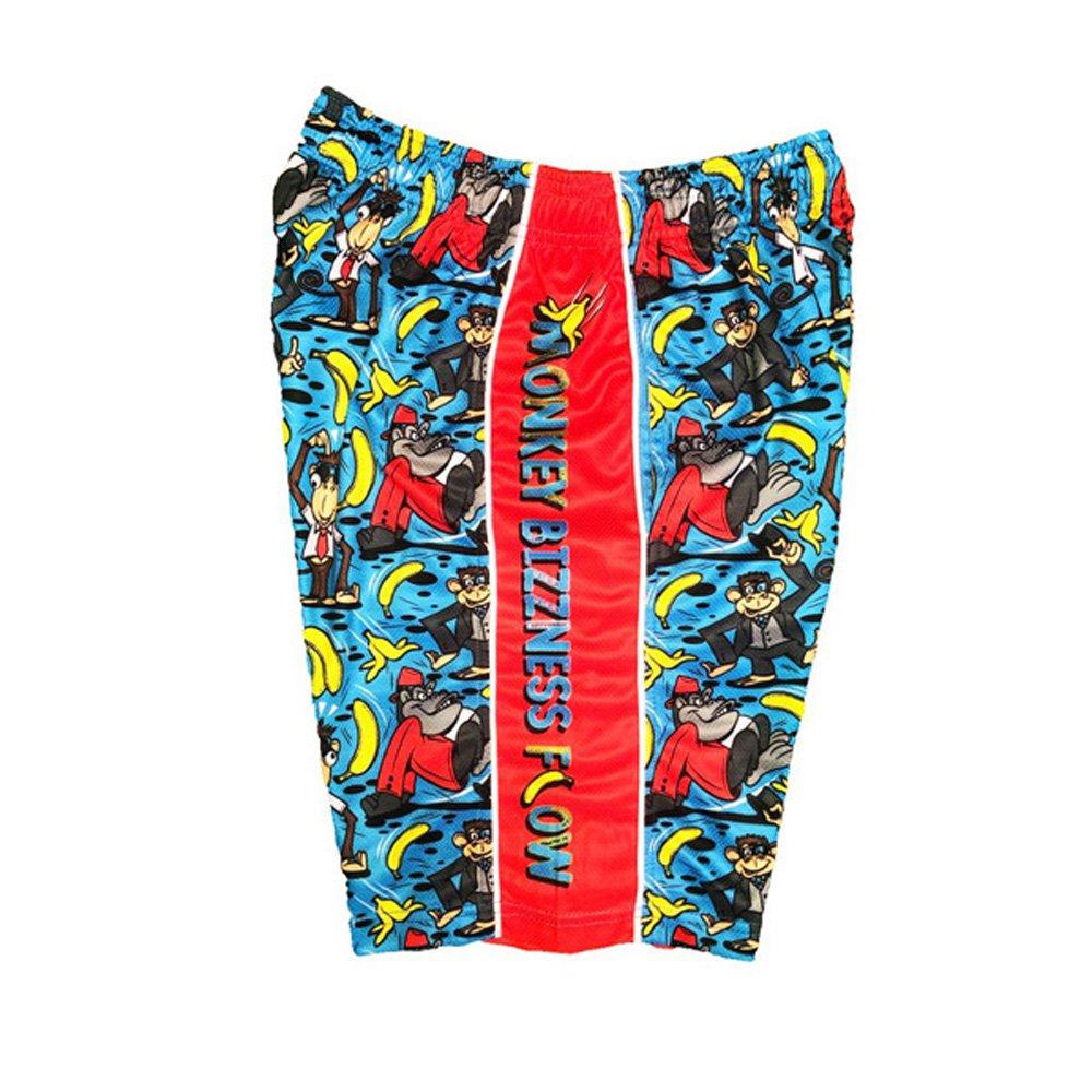 Flow Society Monkey Suit Attack Big Boys' Blue Attack Shorts