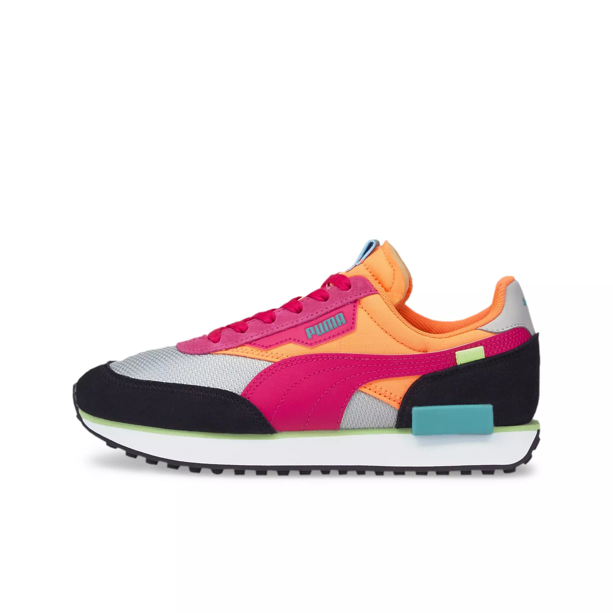 PUMA Future Rider "Black/Grey/Orange/ Multi Color" Women's Shoe - MULTI-COLOR