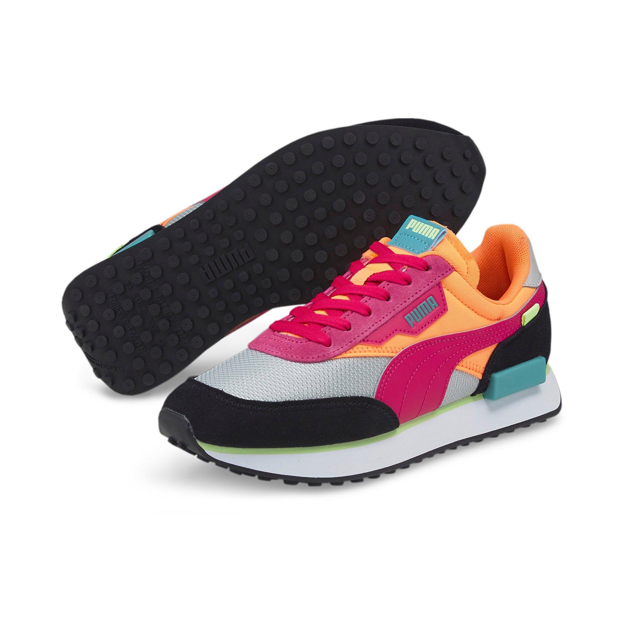 PUMA Future Rider "Black/Grey/Orange/ Multi Color" Women's Shoe - MULTI-COLOR Thumbnail View 3