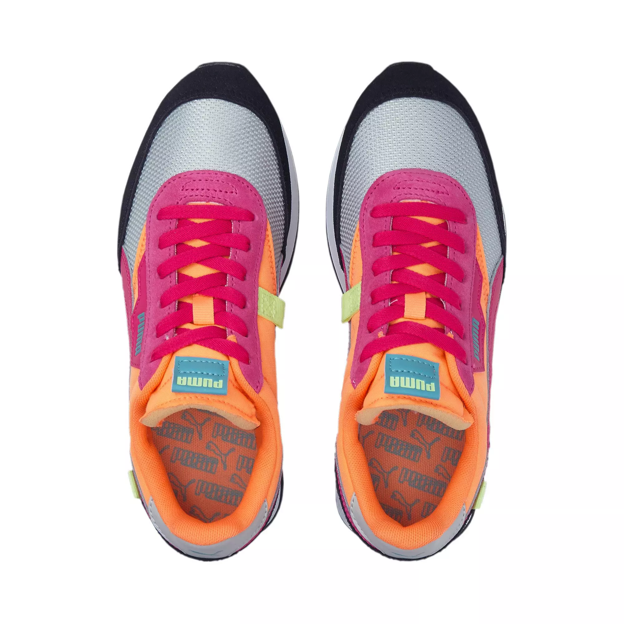 PUMA Future Rider "Black/Grey/Orange/ Multi Color" Women's Shoe - MULTI-COLOR