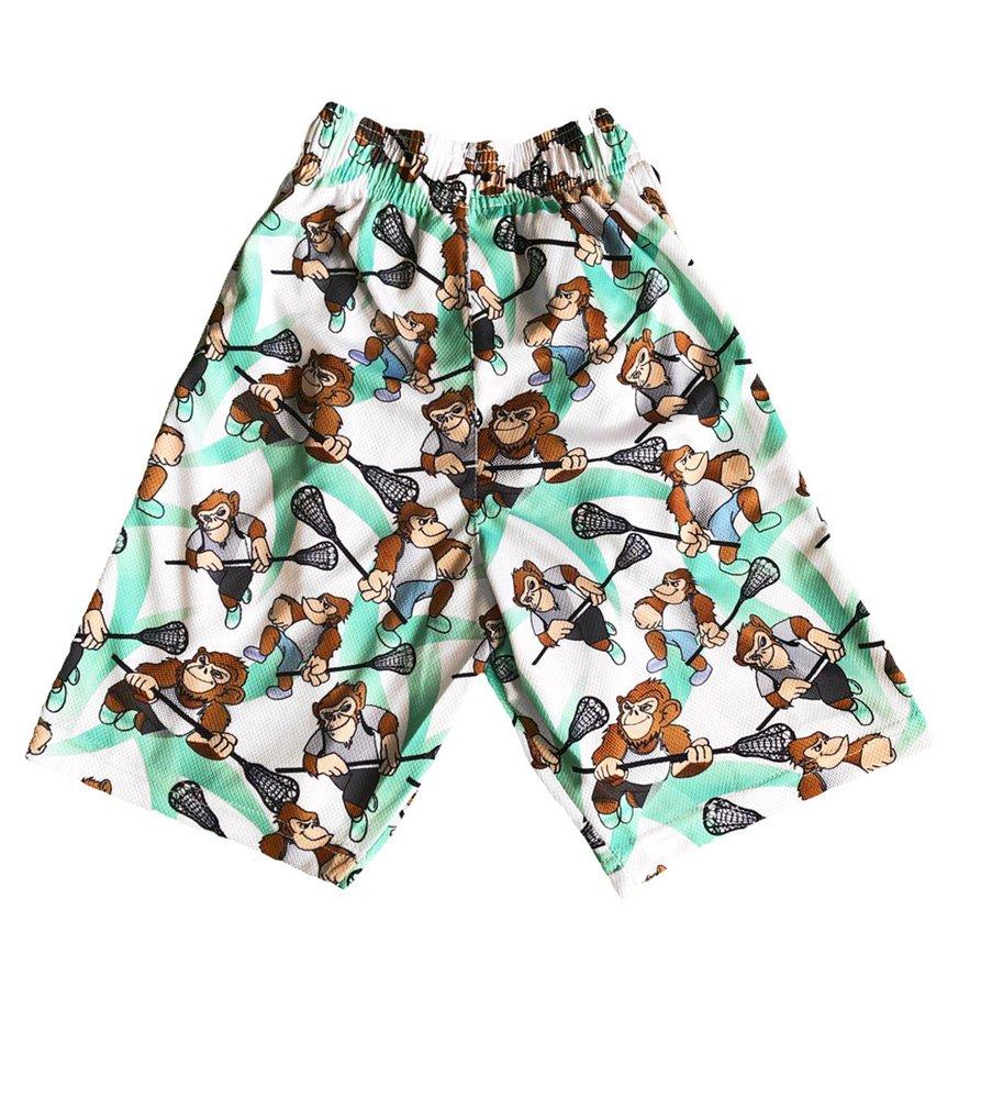 Flow Society Laxing Chimp Big Boys' White Attack Shorts