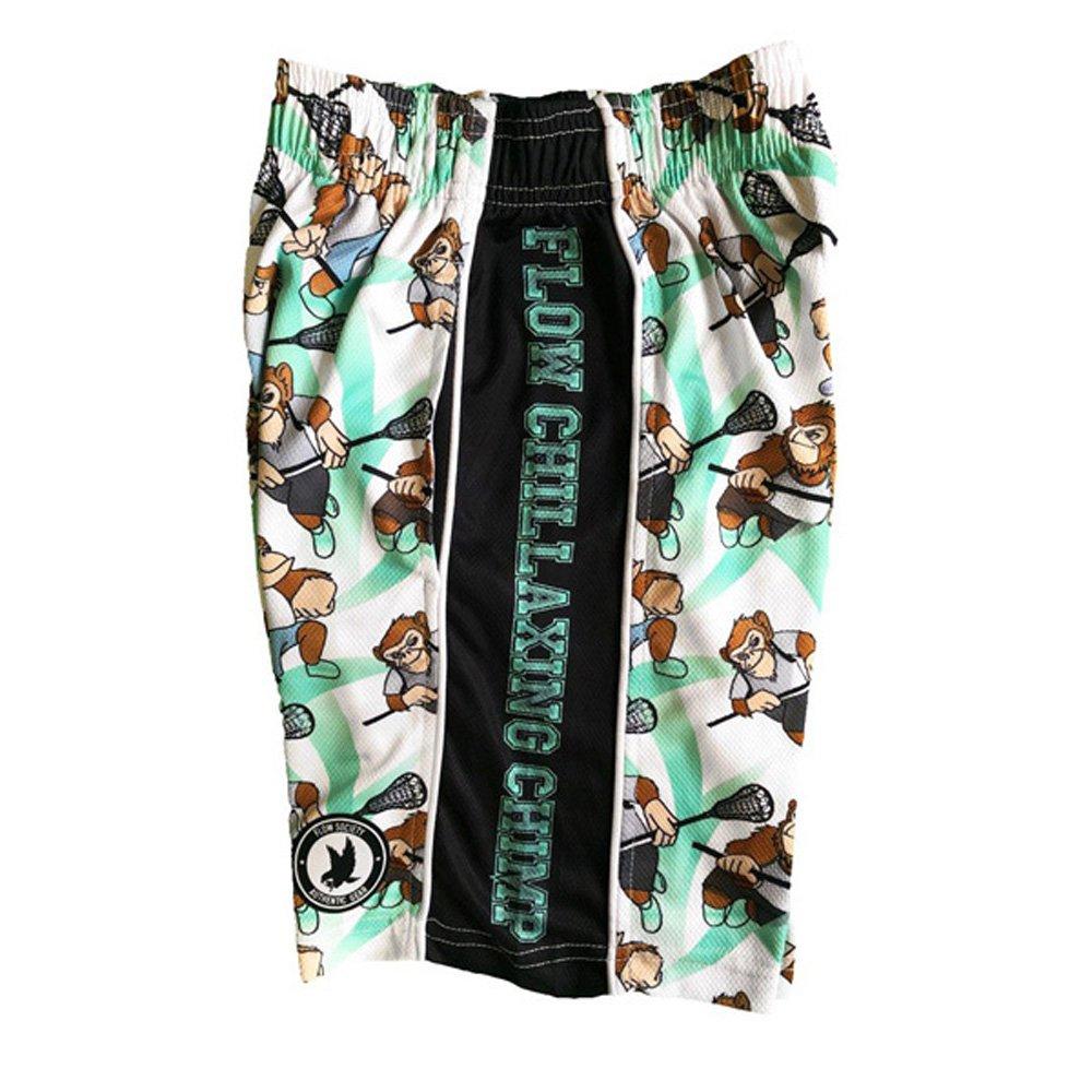 Flow Society Laxing Chimp Big Boys' White Attack Shorts