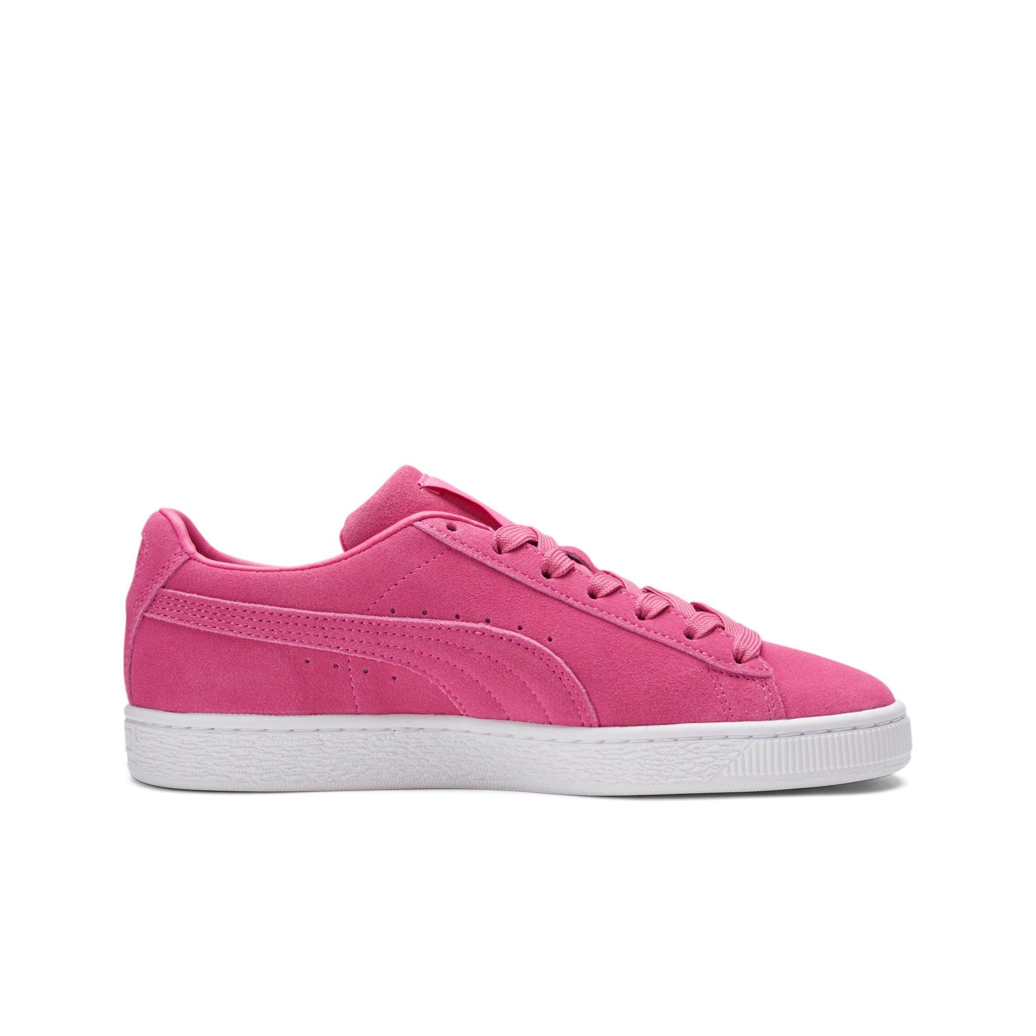 PUMA Suede Classic XXI "Shocking Pink/Puma White" Women's Shoe - PINK/WHITE Thumbnail View 1