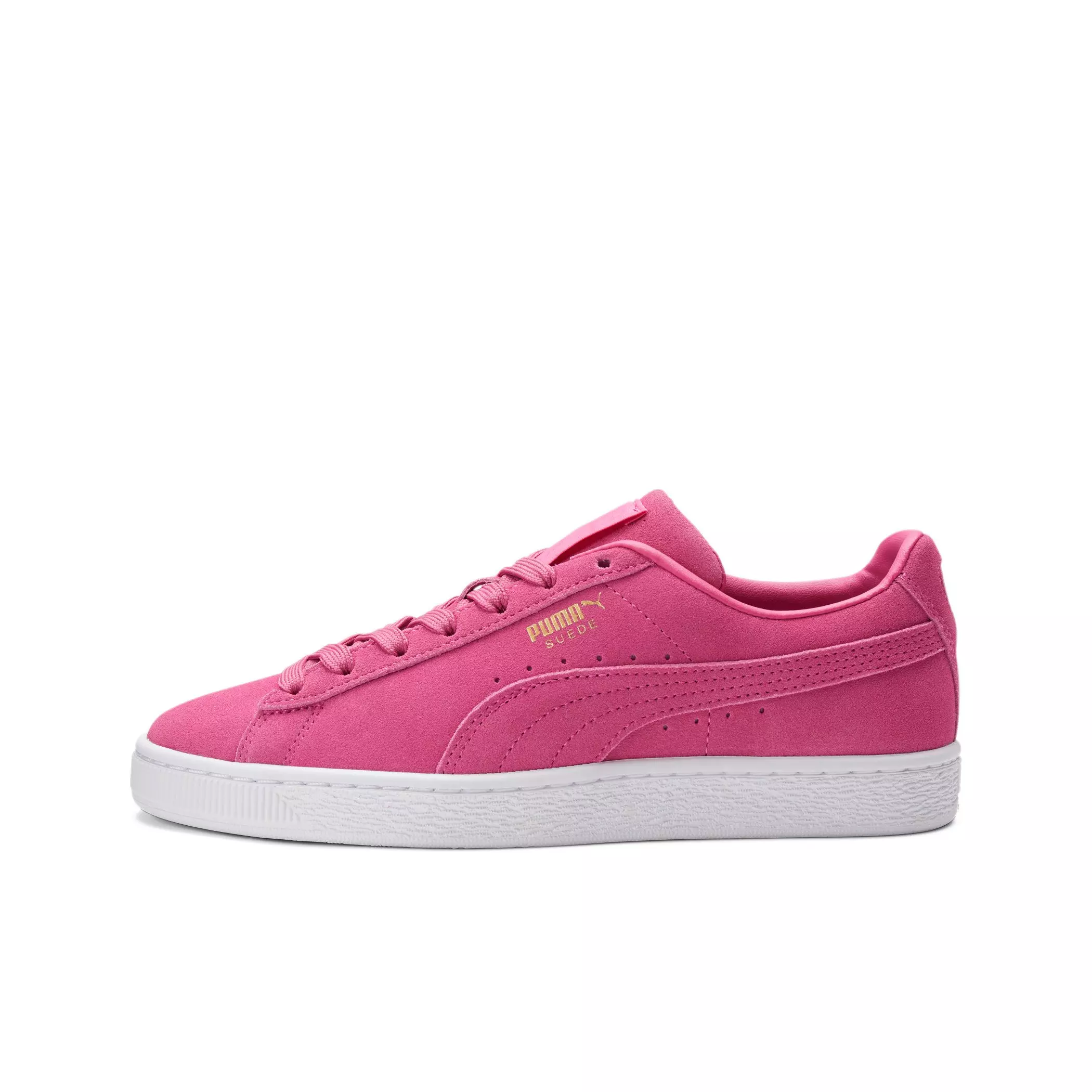 PUMA Suede Classic XXI "Shocking Pink/Puma White" Women's Shoe - PINK/WHITE