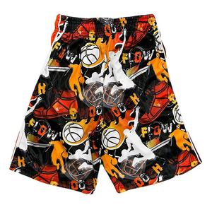 Flow Society Big Boys' Swoosh Black/Red Attack Shorts