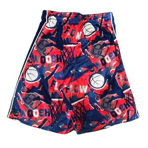 Flow Society Big Boys' Flow Swoosh Blue/Red Attack Shorts