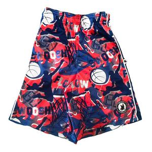 Flow Society Big Boys' Flow Swoosh Blue/Red Attack Shorts