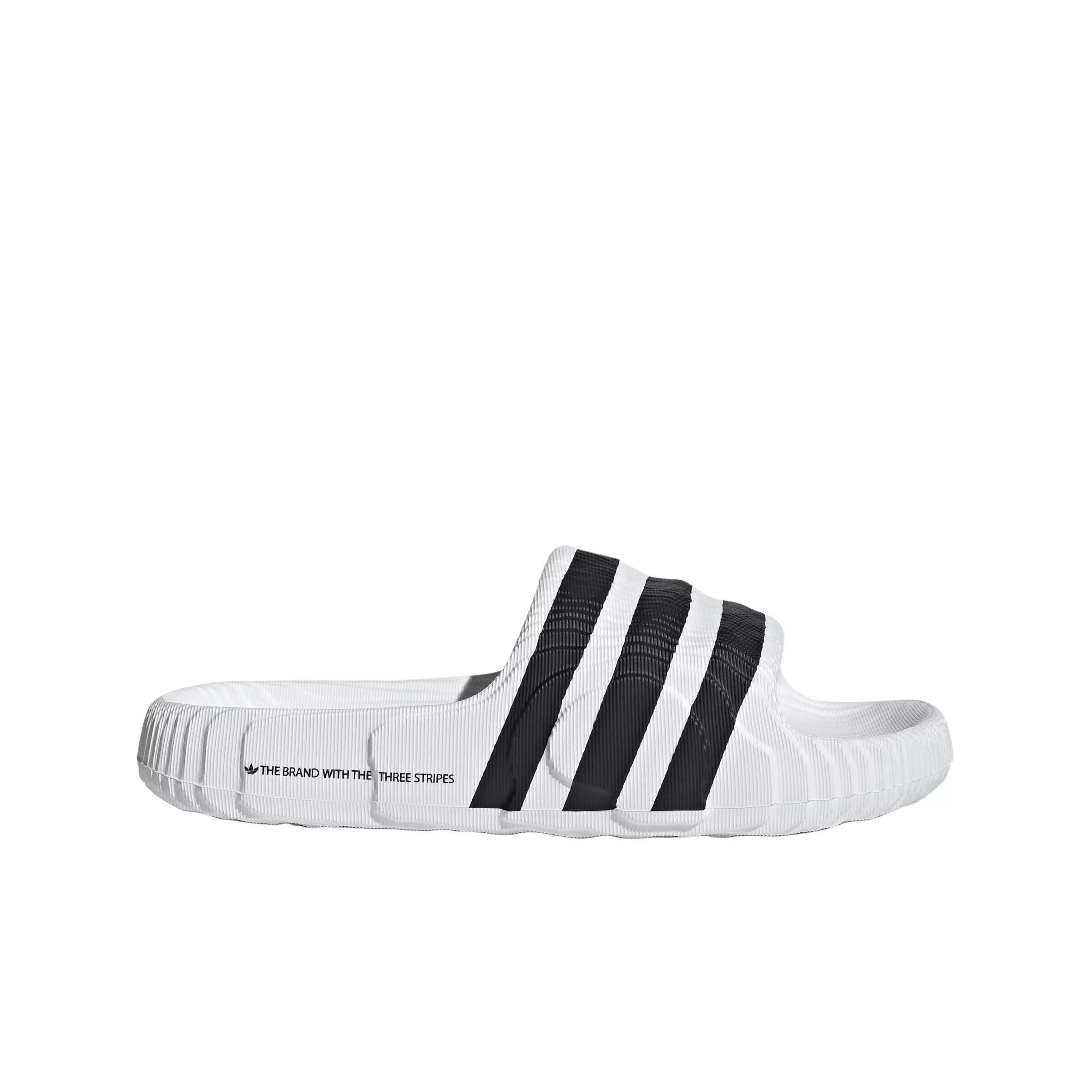 adidas Originals Adilette 22 "Ftwr White/Ftwr White/Core Black" Men's Slide - WHITE/WHITE/BLACK