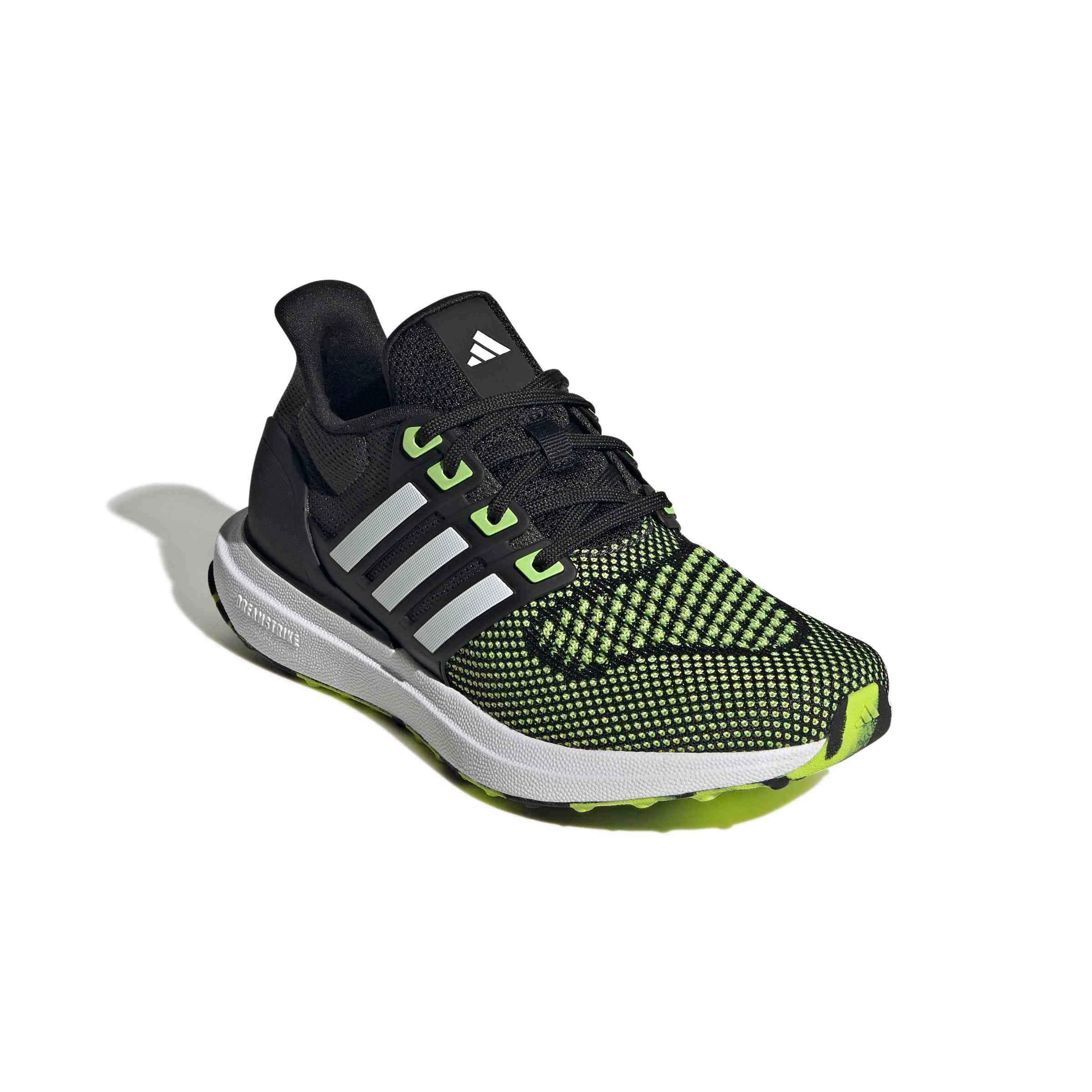 adidas Ultradream DNA "Grey Six/Ftwr White/Solar Slime" Grade School Boys' Shoe - GREY/WHITE/SLIME Thumbnail View 3