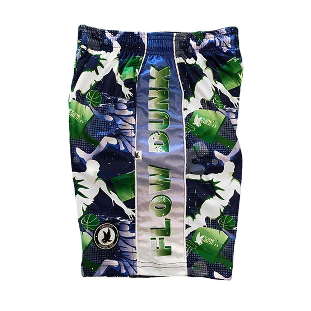 Flow Society Flow Dunk Blue/Green Big Boys' Shorts